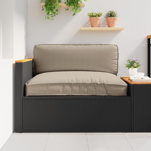 VidaXL Vanjski jastučić Taupe Poliester 120 x 12 x 80 cm Slike