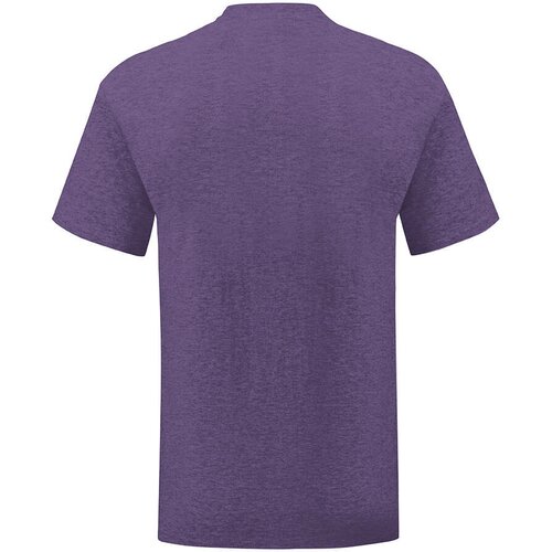 Fruit Of The Loom Purple men's t-shirt in combed cotton Iconic sleeve Slike