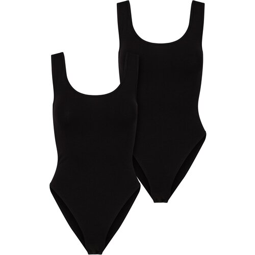 Urban Classics Women's body Organic Tank 2-pack black, black Cene