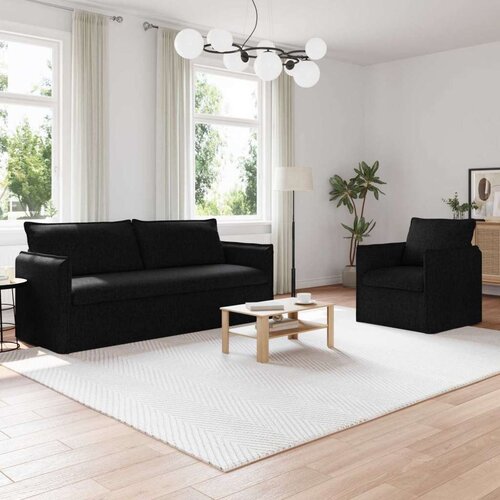 SOFA 180cm 2 pcs Crna Metal Cene