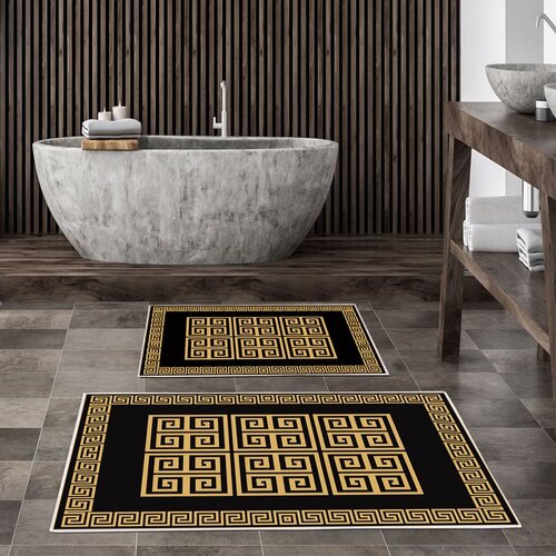  Kt461 multicolor bathmat set (2 pieces) Cene