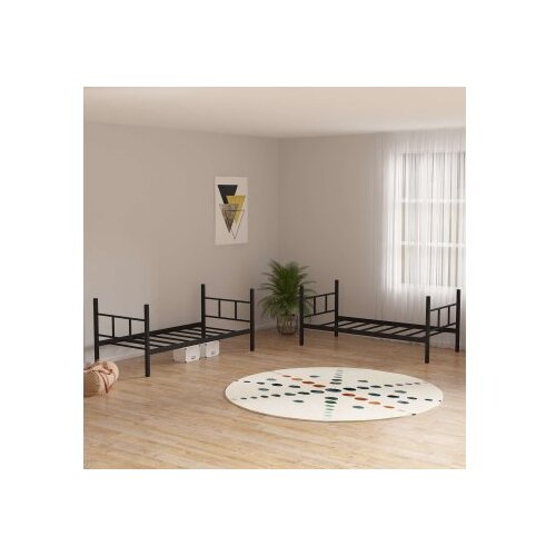Hanah home Defne krevet na sprat, 90x200 cm, crna Slike