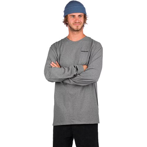 Patagonia P-6 Logo Responsibili Long Sleeve T-Shirt gravel heather Slike