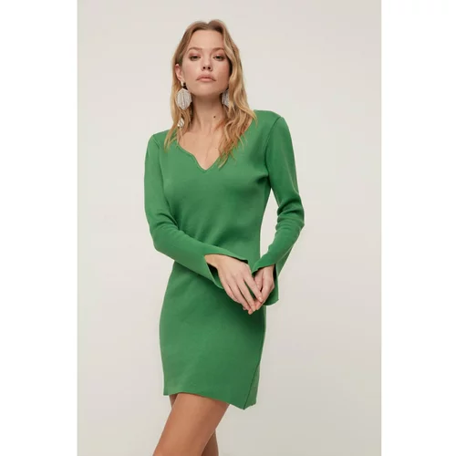 Trendyol Green Collar Detailed Dress