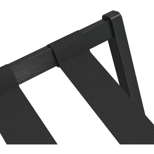 VidaXL stalak za prtljagu crni 68 5 x 38 x 58 cm od bambusa Slike