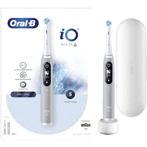 Oral-b Power iO6 Gray Opal Električna četkica za zube, Siva Cene