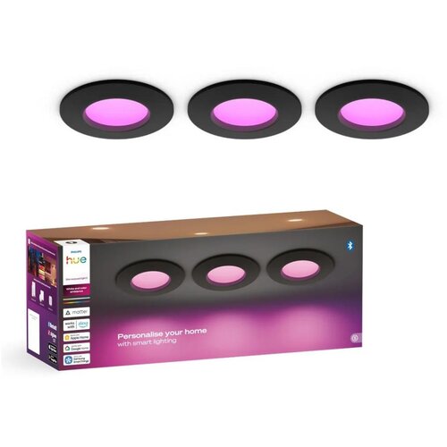 Philips Komplet 3x LED RGBW prigu&amp;scaron;iva ugradna svetla za kupatilo Hue SLIM LED/8,3W/230V IP44 Slike