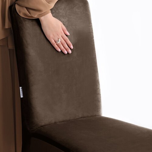Restilo Rjava raztegljiva prevleka za stol 48 cm Sento &amp;ndash; Slike