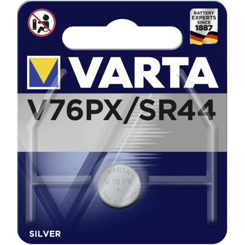 Varta Gumbna baterija V 76 PX srebrovo-oksidna Electronics V76PX primerna za visoke tokove 160 mAh 1.55 V\, 1 kos, (20430705) Cene