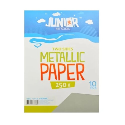 Junior jolly metallic paper papir metalik a4 250g 10k - odaberite nijansu srebrna ( 136112 ) Cene