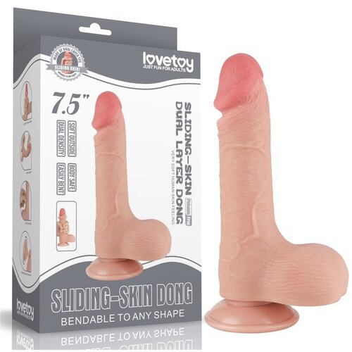  7.5inch Sliding Skin Dual Layer Dong Flesh III Lvtoy00720 Cene
