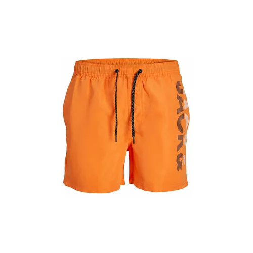 Jack & Jones Kopalne hlače 12225967 Oranžna Regular Fit