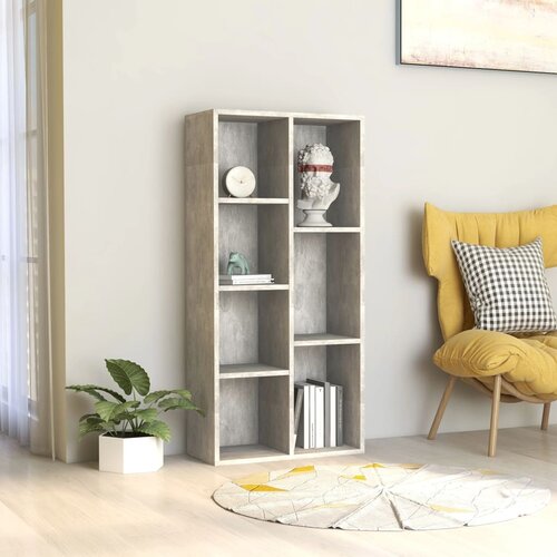 VidaXL knjižna omara betonsko siva 50x25x106 cm iverna plo&amp;scaron;ča Slike