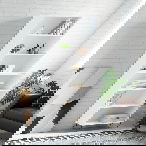 vidaXL Visoka komoda bijela 69 5 x 32 5 x 180 cm od konstruiranog drva Cijene