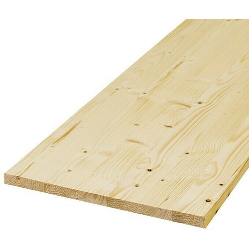 EXCLUSIVHOLZ Masivna drvena lijepljena ploča (Smreka/jela, 2.500 x 400 x 28 mm) Slike