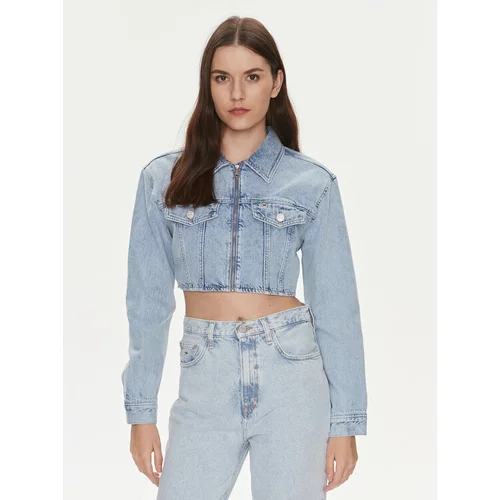 Tommy Jeans Jeans jakna DW0DW17450 Modra Slim Fit