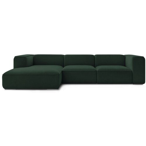 Bobochic Paris Tamno zelena kutna garnitura od boucl&amp;eacute; tkanine (s lijevim kutom) Zephyr &amp;ndash; Slike