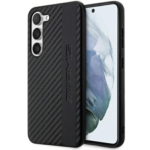  ORIGINALNA AMG FUTROLA SA KARBONSKIM TRAKAMA I RELJEFNIM AMHCS23SBLSCA ZA SAMSUNG GALAXY S23 CRNA Cijene