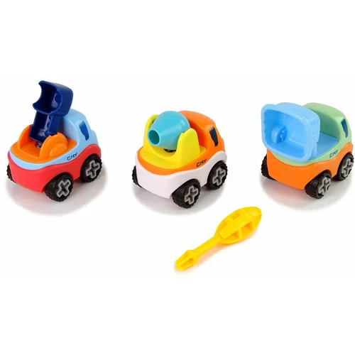 Montessori dječji set od 3 građevinskih vozila s odvijačem
