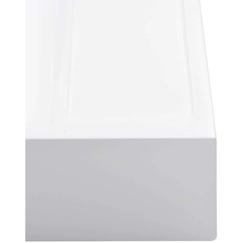 VidaXL Umivalnik 50x50x12,3 cm liti mineral/marmor bel Slike