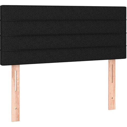  Uzglavlje crno 100x5x78/88 cm od tkanine Slike