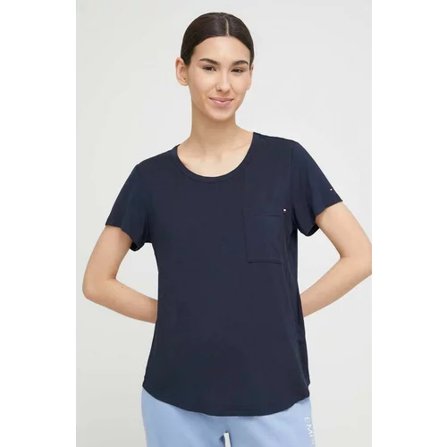 Tommy Hilfiger Homewear majica kratkih rukava boja: tamno plava