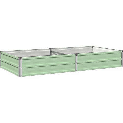  Povi&amp;scaron;eni vrtni krevet Pastelno zelena 160 x 80 x 24 cm Slike