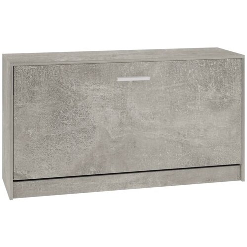 Maison Chic Regal za čevlje - Polica za čevlje betonsko siv 80x24x45 cm inženirski les, (21776543) Slike