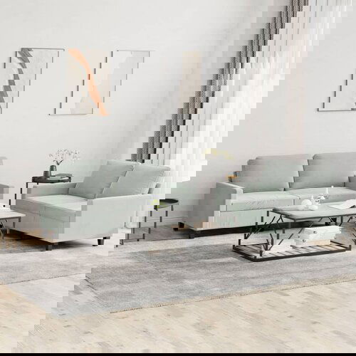 VidaXL 2-dijelni set sofa s jastucima svjetlosivi bar&amp;scaron;unasti Slike