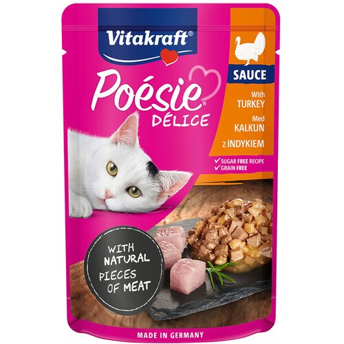 Vitakraft Hrana za mačke u sosu, Puretina, 85 g Poesie Cijene