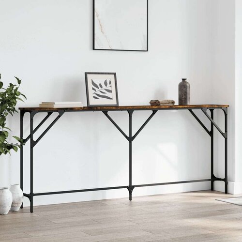 Konzolni stol boja hrasta 180x23x75 cm od konstruiranog drva Cijene