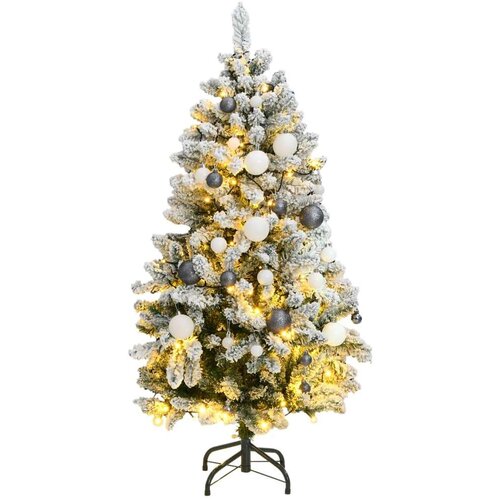  Umjetno božićno drvce 150 LED sa šarkama i kuglicama 150 cm Cijene