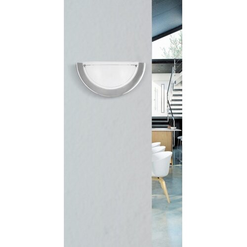Rabalux Ufo zidna lampa D31 E27 60W hrom opal 2R4ZNE5 Slike