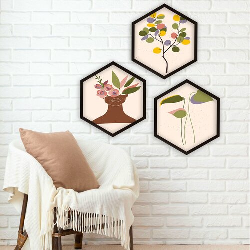 Wallity uramljena slika 6GEN1853286, 35x35 cm, 3 dela Slike