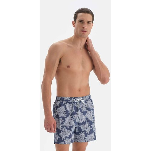 Dagi Swim Shorts - Dark blue - Floral Slike