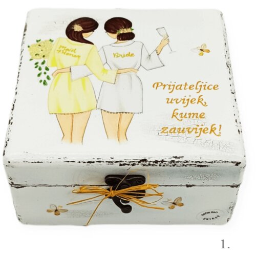  🎁 Personalizirane kutije uspomena za vjenčane kumove &ndash; poklon s emocijama i trajnom uspomenom - 1.- 165157 Cijene