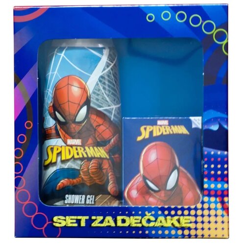 Spiderman Set za dečake, Gel za tu&amp;scaron;iranje, 250 ml + Toaletna voda, 30 ml Slike