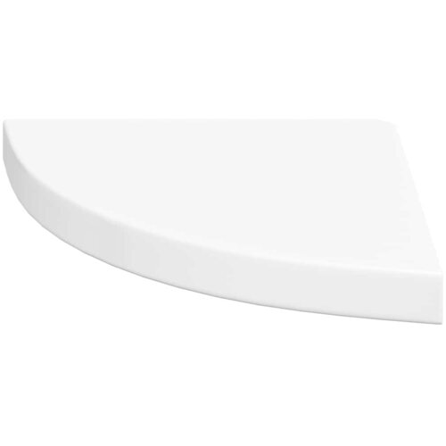  323909 Floating Corner Shelves 4 pcs High Gloss White 35x35x3,8 cm MDF Slike