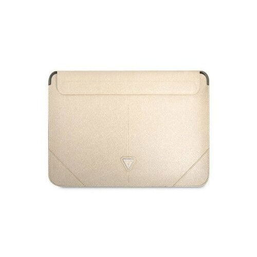 Guess navlaka za laptop od 16” beige saffiano triangle Slike