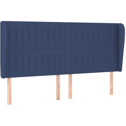  Uzglavlje s u&amp;scaron;ima plavo 203x23x118/128 cm od tkanine Slike