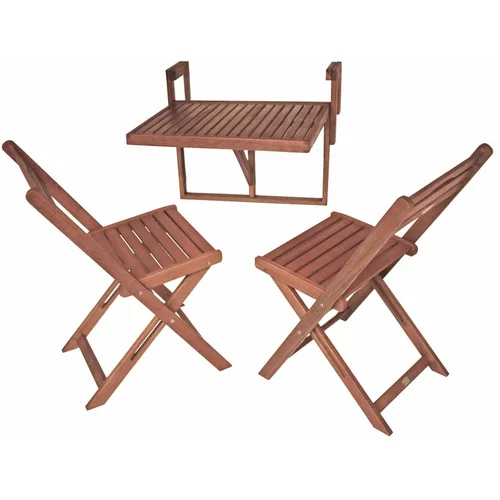 Garden Pleasure Postavite 2 stolice i viseći stol iz Eucalyptus Wood Addu Berkeley