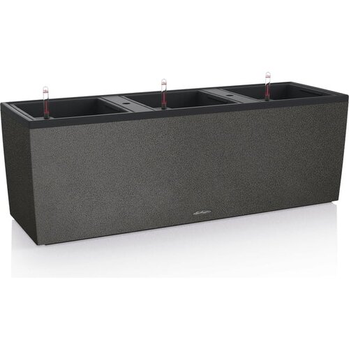 LECHUZA Korito TRIO &amp;quot;Stone&amp;quot; 30 All-in-One Set - grafitno črna Slike