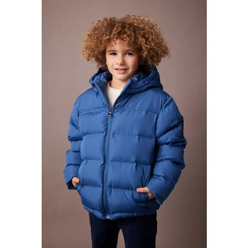 Defacto Boy's Waterproof Hooded Puffer Jacket