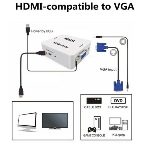 Brk Konverter mini HDMI na VGA HDMI2VGA Cene