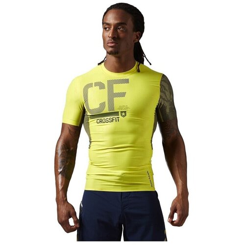 Reebok Majice s kratkimi rokavi Crossfit SS Compression Rumena Slike