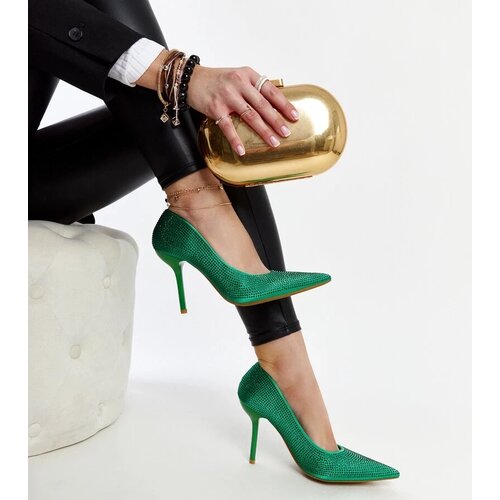  Green heeled shoes Liena Cijene