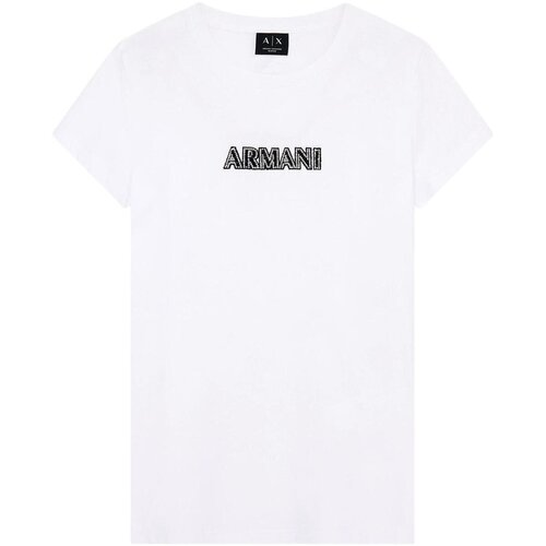 Armani Exchange Majice s kratkimi rokavi XW002550 AF10356 Bela Slike