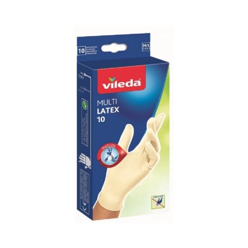 Vileda Rokavice za enkratno uporabo MultiLatex (10 kosov, vel. M/L) Slike