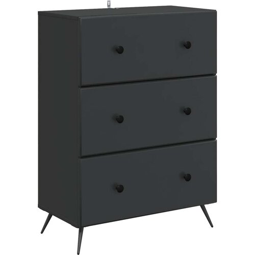  Ormar s ladicama Crna 66 x 34 5 x 90 cm Konstruirano drvo Cene