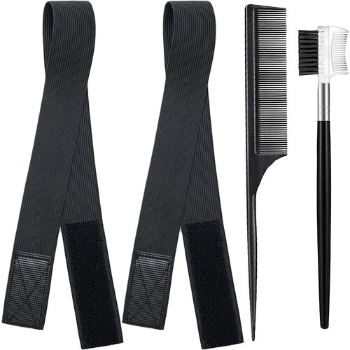 INF 4-delni elastični trakovi za robove lasulje Black, (21544012) Slike